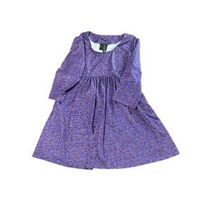 Reborn Women's Plus 2X Long Sleeve Floral Baby‎ Doll Dress Stretch NWT